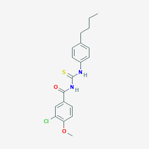 N-{[(4-butylphenyl)amino]carbonothioyl}-3-chloro-4-methoxybenzamide