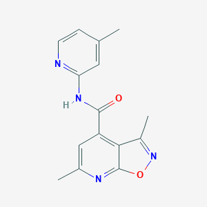 3,6-DIMETHYL-N-(4-METHYL-2-PYRIDYL)ISOXAZOLO[5,4-B]PYRIDINE-4-CARBOXAMIDE