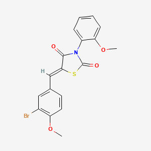 5-(3-bromo-4-methoxybenzylidene)-3-(2-methoxyphenyl)-1,3-thiazolidine-2,4-dione