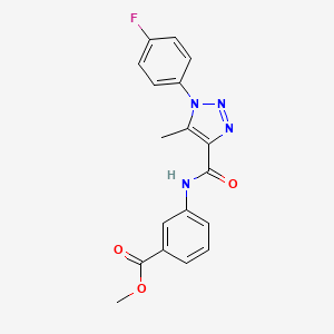 methyl 3-({[1-(4-fluorophenyl)-5-methyl-1H-1,2,3-triazol-4-yl]carbonyl}amino)benzoate