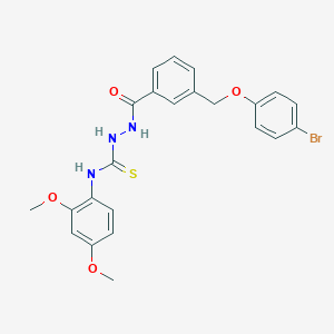 2-{3-[(4-bromophenoxy)methyl]benzoyl}-N-(2,4-dimethoxyphenyl)hydrazinecarbothioamide