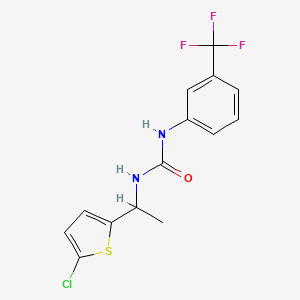 N-[1-(5-chloro-2-thienyl)ethyl]-N'-[3-(trifluoromethyl)phenyl]urea