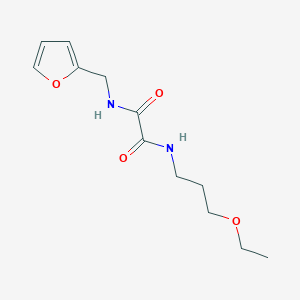 molecular formula C12H18N2O4 B4711370 N-(3-ethoxypropyl)-N'-(2-furylmethyl)ethanediamide 