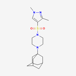 1-(1-adamantyl)-4-[(1,3-dimethyl-1H-pyrazol-4-yl)sulfonyl]piperazine