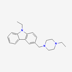 molecular formula C21H27N3 B4711397 9-Ethyl-3-[(4-ethylpiperazin-1-yl)methyl]carbazole 