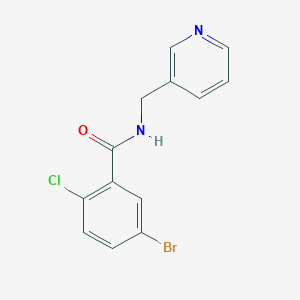 molecular formula C13H10BrClN2O B4711436 5-bromo-2-chloro-N-(3-pyridinylmethyl)benzamide 