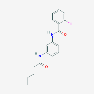 2-iodo-N-[3-(pentanoylamino)phenyl]benzamide