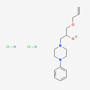 molecular formula C16H26Cl2N2O2 B4711477 1-(allyloxy)-3-(4-phenyl-1-piperazinyl)-2-propanol dihydrochloride 