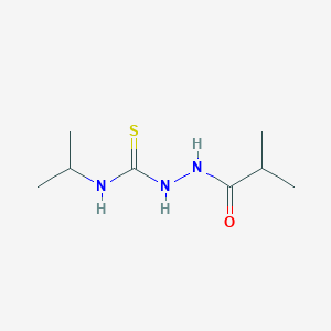 molecular formula C8H17N3OS B4711499 2-isobutyryl-N-isopropylhydrazinecarbothioamide 