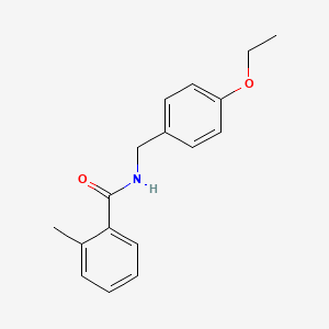 molecular formula C17H19NO2 B4711515 N-(4-ethoxybenzyl)-2-methylbenzamide 