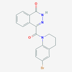 4-[(6-Bromo-1,2,3,4-tetrahydroquinolyl)carbonyl]-2-hydrophthalazin-1-one