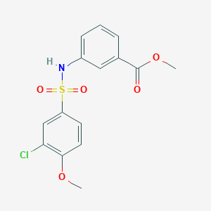 methyl 3-{[(3-chloro-4-methoxyphenyl)sulfonyl]amino}benzoate