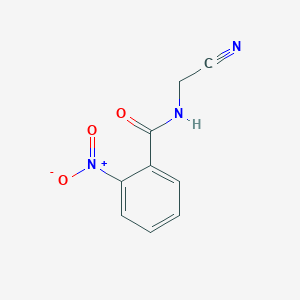 molecular formula C9H7N3O3 B4711548 N-(氰基甲基)-2-硝基苯甲酰胺 CAS No. 5353-28-6