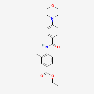 ethyl 3-methyl-4-{[4-(4-morpholinyl)benzoyl]amino}benzoate