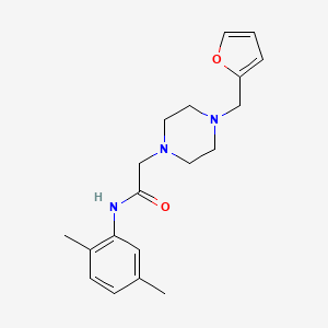 molecular formula C19H25N3O2 B4711614 N-(2,5-dimethylphenyl)-2-[4-(2-furylmethyl)-1-piperazinyl]acetamide 