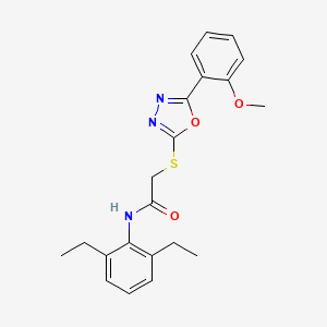 N-(2,6-diethylphenyl)-2-{[5-(2-methoxyphenyl)-1,3,4-oxadiazol-2-yl]thio}acetamide