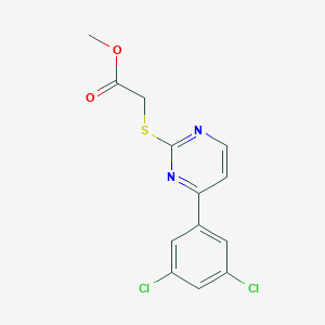 methyl {[4-(3,5-dichlorophenyl)-2-pyrimidinyl]thio}acetate