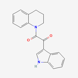 molecular formula C19H16N2O2 B4711695 2-(3,4-dihydro-1(2H)-quinolinyl)-1-(1H-indol-3-yl)-2-oxoethanone 