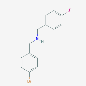 B471170 N-(4-bromobenzyl)-N-(4-fluorobenzyl)amine CAS No. 758682-96-1