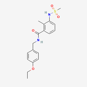 N-(4-ethoxybenzyl)-2-methyl-3-[(methylsulfonyl)amino]benzamide