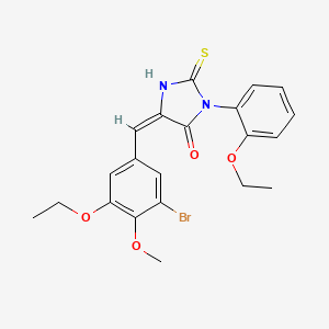 5-(3-bromo-5-ethoxy-4-methoxybenzylidene)-3-(2-ethoxyphenyl)-2-thioxo-4-imidazolidinone