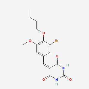 5-(3-bromo-4-butoxy-5-methoxybenzylidene)-2,4,6(1H,3H,5H)-pyrimidinetrione