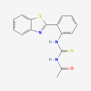 N-({[2-(1,3-benzothiazol-2-yl)phenyl]amino}carbonothioyl)acetamide