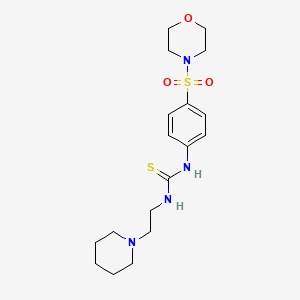 N-[4-(4-morpholinylsulfonyl)phenyl]-N'-[2-(1-piperidinyl)ethyl]thiourea