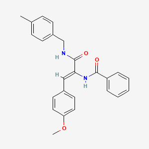 molecular formula C25H24N2O3 B4711824 N-(2-(4-methoxyphenyl)-1-{[(4-methylbenzyl)amino]carbonyl}vinyl)benzamide 