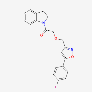 1-({[5-(4-fluorophenyl)-3-isoxazolyl]methoxy}acetyl)indoline