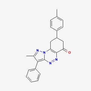 2-methyl-8-(4-methylphenyl)-3-phenyl-8,9-dihydropyrazolo[5,1-c][1,2,4]benzotriazin-6(7H)-one