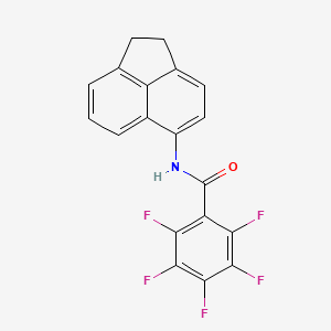 N-(1,2-dihydro-5-acenaphthylenyl)-2,3,4,5,6-pentafluorobenzamide