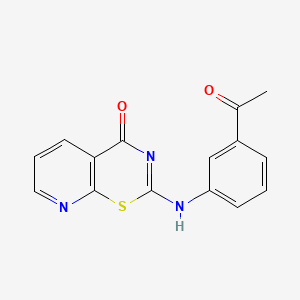 2-[(3-acetylphenyl)amino]-4H-pyrido[3,2-e][1,3]thiazin-4-one