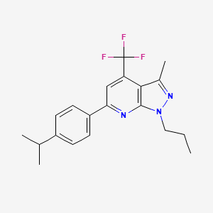 6-(4-isopropylphenyl)-3-methyl-1-propyl-4-(trifluoromethyl)-1H-pyrazolo[3,4-b]pyridine