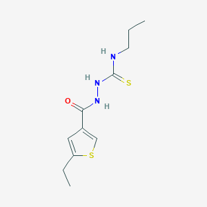 2-[(5-ethyl-3-thienyl)carbonyl]-N-propylhydrazinecarbothioamide