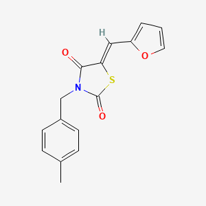 5-(2-furylmethylene)-3-(4-methylbenzyl)-1,3-thiazolidine-2,4-dione