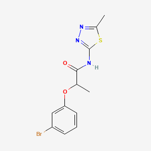 2-(3-bromophenoxy)-N-(5-methyl-1,3,4-thiadiazol-2-yl)propanamide