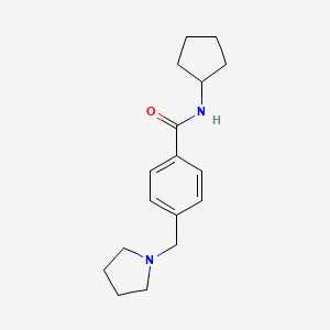 N-cyclopentyl-4-(1-pyrrolidinylmethyl)benzamide