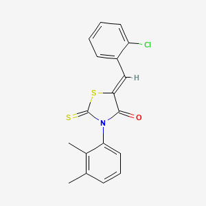 5-(2-chlorobenzylidene)-3-(2,3-dimethylphenyl)-2-thioxo-1,3-thiazolidin-4-one