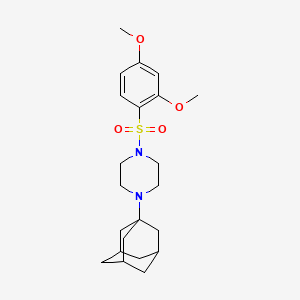 1-(1-adamantyl)-4-[(2,4-dimethoxyphenyl)sulfonyl]piperazine