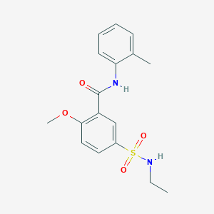 5-[(ethylamino)sulfonyl]-2-methoxy-N-(2-methylphenyl)benzamide