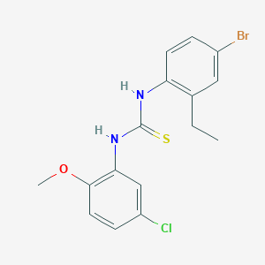 N-(4-bromo-2-ethylphenyl)-N'-(5-chloro-2-methoxyphenyl)thiourea