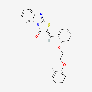 2-{2-[2-(2-methylphenoxy)ethoxy]benzylidene}[1,3]thiazolo[3,2-a]benzimidazol-3(2H)-one