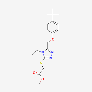 methyl ({5-[(4-tert-butylphenoxy)methyl]-4-ethyl-4H-1,2,4-triazol-3-yl}thio)acetate