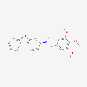 B471217 N-[(3,4,5-trimethoxyphenyl)methyl]dibenzofuran-3-amine CAS No. 775294-59-2