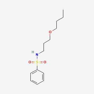 molecular formula C13H21NO3S B4712182 N-(3-butoxypropyl)benzenesulfonamide 