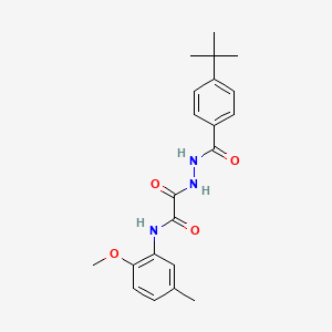 2-[2-(4-tert-butylbenzoyl)hydrazino]-N-(2-methoxy-5-methylphenyl)-2-oxoacetamide