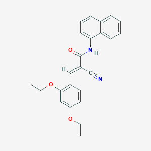 2-cyano-3-(2,4-diethoxyphenyl)-N-1-naphthylacrylamide