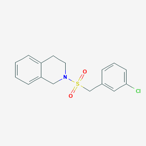 2-[(3-chlorobenzyl)sulfonyl]-1,2,3,4-tetrahydroisoquinoline