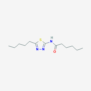 N-(5-pentyl-1,3,4-thiadiazol-2-yl)hexanamide